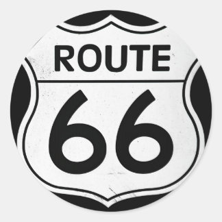 Route 66標識 ラウンドシール