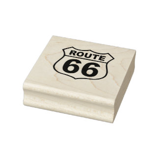 Route 66標識 ラバースタンプ