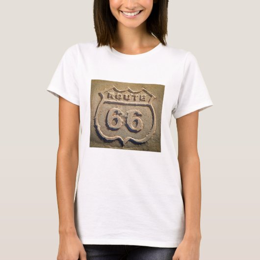 Route 66歴史的なサイン(アリゾナ) tシャツ (正面)