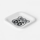 Route 66紙プレート ペーパープレート (傾斜あり)