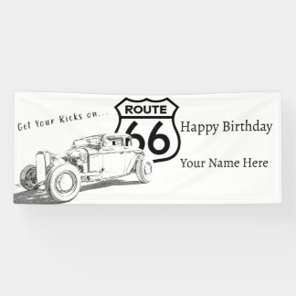 Route 66誕生日バナー 横断幕