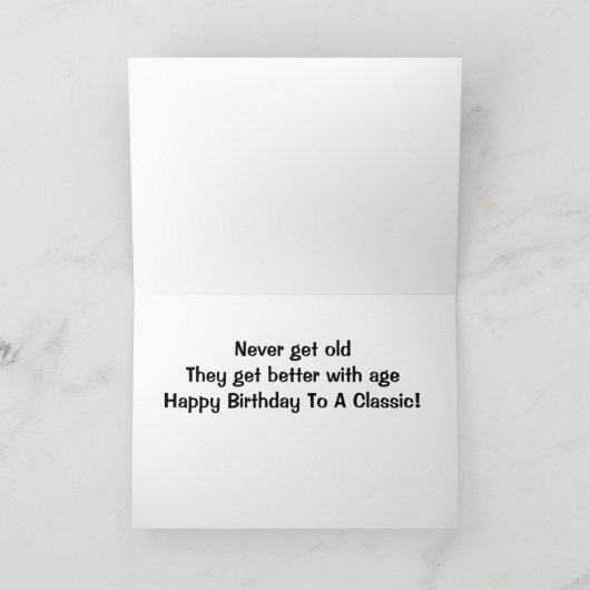 ROUTE 66誕生日**TRUEクラシック** カード (内部)