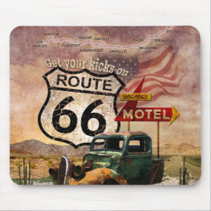 Route 66蹴にアクセス マウスパッド