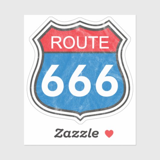 Route 666 (red-blue) シール (シート)