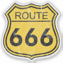 Route 666 (yellow) シール