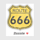 Route 666 (yellow) シール (シート)