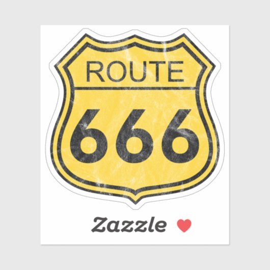 Route 666 (yellow) シール (シート)