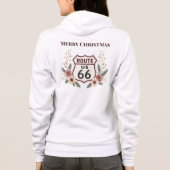 Route 66 クリスマスの花のエレガントな雰囲気 パーカ (裏面)