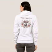 Route 66 クリスマスの花のエレガントな雰囲気 パーカ (裏面フル)