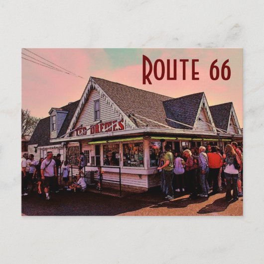Route 66（ミズーリ）ポストカード ポストカード (正面)