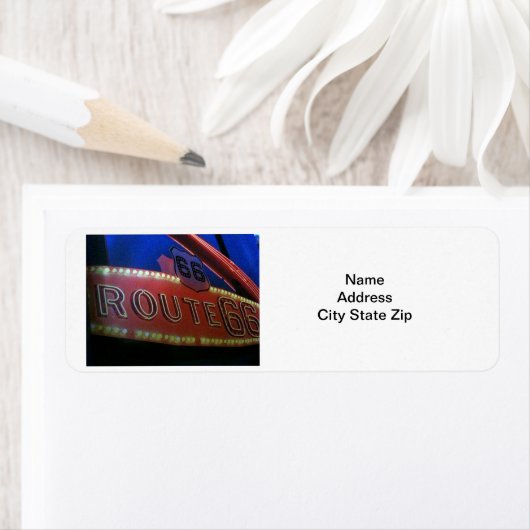 「ROUTE 66」住所 シール (インサイチュ)