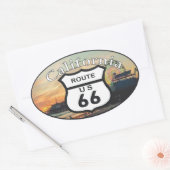 route 66 楕円形シール (封筒)