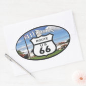 route 66 楕円形シール (封筒)