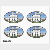 route 66 楕円形シール (シート)