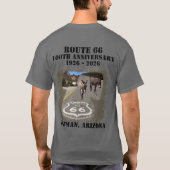 Route 66 100th Anniversary Oatman Arizona Back  Tシャツ (裏面)