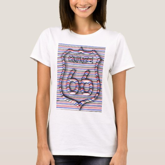 route 66 3d line t-shirt tシャツ (正面)