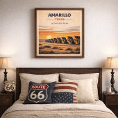 Route 66 Amarillo Texas Heritage ポスター