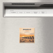 Route 66 Amarillo Texas Heritage Classic Sunset マグネット (インサイチュ (食洗機))