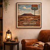 Route 66 Amboy Crater California ポスター
