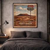 Route 66 Amboy Crater California ポスター
