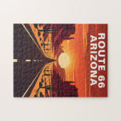 Route 66 Arizona Desert Vintage Puzzle ジグソーパズル (横)