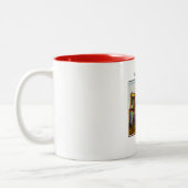 Route 66, Cadillac Ranch, Amarillo Texas ツートーンマグカップ (左)