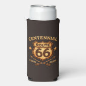 Route 66 Centennial 100 Year Shield スリム缶クーラー (Seltzer正面)