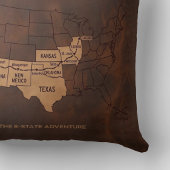 Route 66 Centennial 8-State Map Living Room Decor クッション