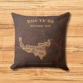 Route 66 Centennial 8-State Map Living Room Decor クッション