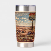 Route 66 Centennial Arizona Desert 保温保冷タンブラー (背面)