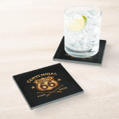 Route 66 Centennial Bar Decor ガラスコースター (アングル)