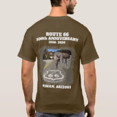Route 66 Centennial Oatman Arizona Back  Tシャツ (裏面)