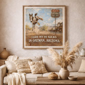 Route 66 Centennial Oatman Donkey Travel Art ポスター
