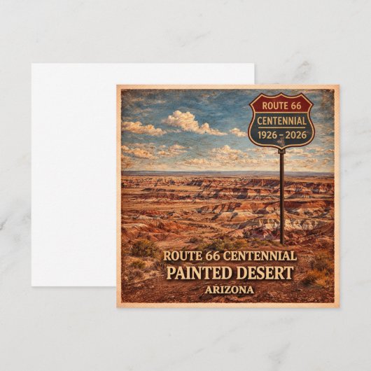 Route 66 Centennial Painted Desert Correspondence (正面/裏面)