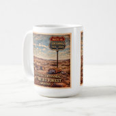 Route 66 Centennial Petrified Forest コーヒーマグカップ (正面左)