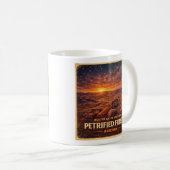 Route 66 Centennial Petrified Forest Horizon コーヒーマグカップ (正面右)