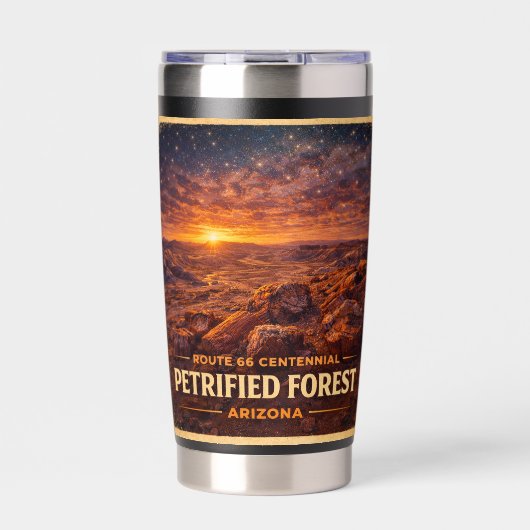 Route 66 Centennial Petrified Forest Stationery 保温保冷タンブラー (正面)