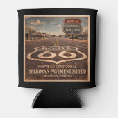 Route 66 Centennial Seligman Pavement Refreshment 缶クーラー (正面)