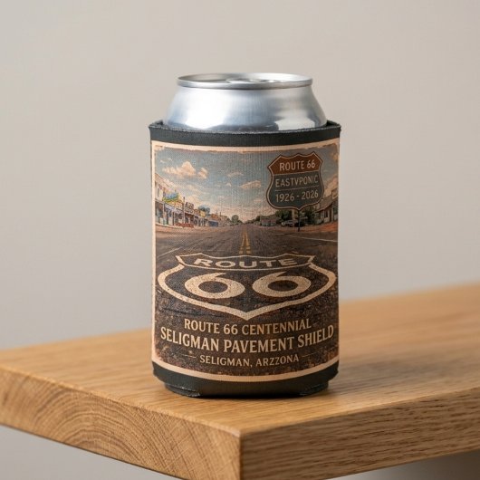 Route 66 Centennial Seligman Pavement Refreshment 缶クーラー