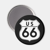 Route 66 Classic Road Sign Magnet マグネット (正面/裏面)