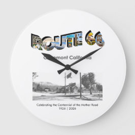 Route 66 Clock ラージ壁時計