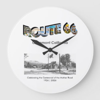 Route 66 Clock ラージ壁時計