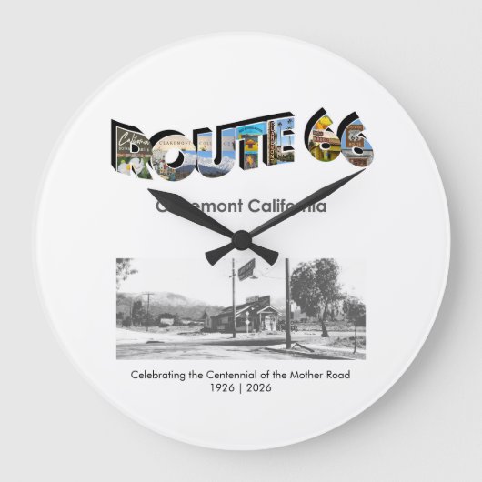 Route 66 Clock ラージ壁時計 (正面)