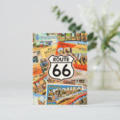  Route 66 Colorful Postcard ポストカード (スタンド正面)