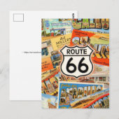  Route 66 Colorful Postcard ポストカード (正面/裏面)