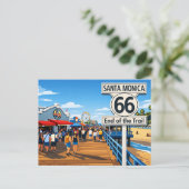 Route 66 End of the Trail ポストカード (スタンド正面)