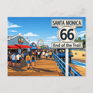 Route 66 End of the Trail ポストカード
