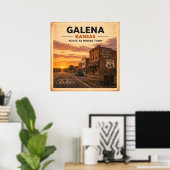 Route 66 Galena Mining Town Heritage ポスター (ホームオフィス)