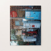 Route 66 Gas Station Arizona.Christmas Greetings ジグソーパズル (縦)