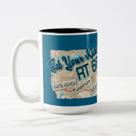 route 66 get your kicks mug 26bluebg ツートーンマグカップ